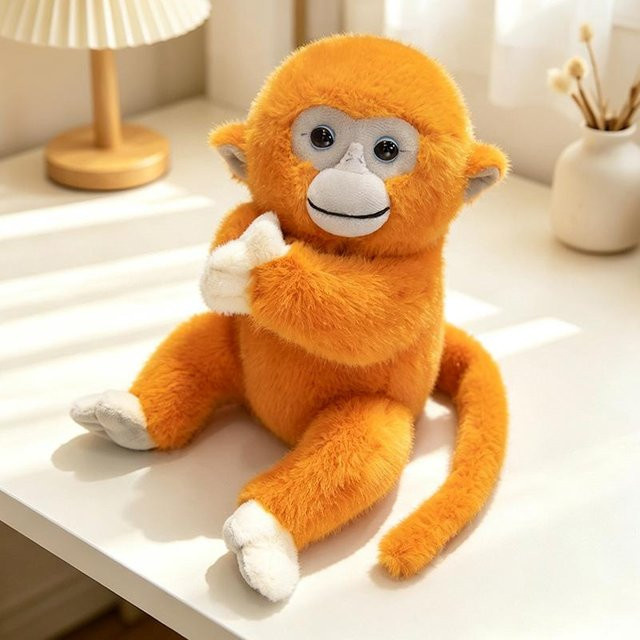 Yiran toy Affen-Stofftier, Plüsch / Textil, Braun - Bild 1