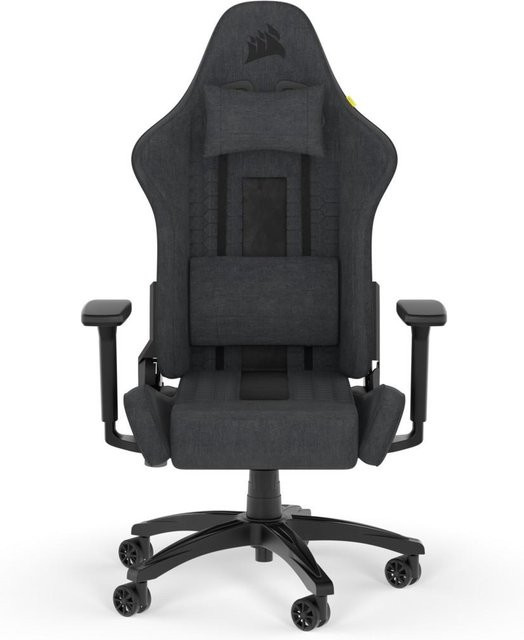 Corsair TC100 Relaxed Gaming-Stuhl mit Stoffbezug in Schwarz/Grau - Bild 2