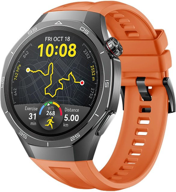 LUJING Uhrenarmband Silikon, orange, Unisex - Bild 1