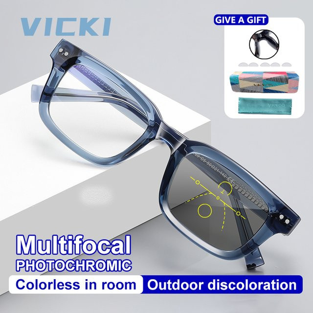 VICKI PFD2189 Lesebrille, Vollrand, rechteckig, Kunststoff, Herren - Bild 1