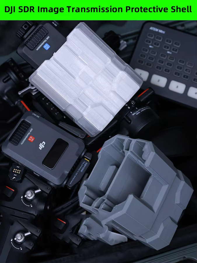 DJI SDR Wireless Video Transmission System TPU elastische Schutzhülle für Sender und Empfänger in Grau - Bild 2
