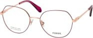 Fossil FOS 7170/G Brille, Vollrand, Rund, Metall, Gold, Rot, Damen - Bild 1