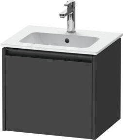 Duravit Waschtischunterschrank Ketho.2, wandhängend, graphit matt, B/T/H: 51 x 42 x 44 cm - Bild 1