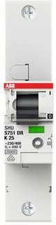 ABB S751DR-K25 2CDH781001R0517 Leitungsschutzschalter 25A 230V in Weiß - Bild 1