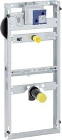 Geberit Urinal-Element GIS in Silber, höhenverstellbar mit Schallschutz, Einbau-Modell, Höhe: 114 cm - Bild 1