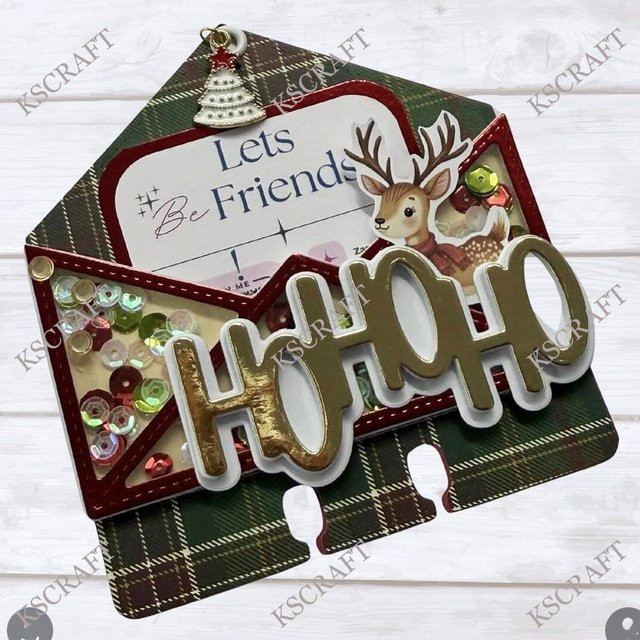 KSCRAFT Memorydex Stanzformen Umschlag Shaker Schablonen für DIY Scrapbooking und Papierkarten, Mehrfarbig - Bild 1