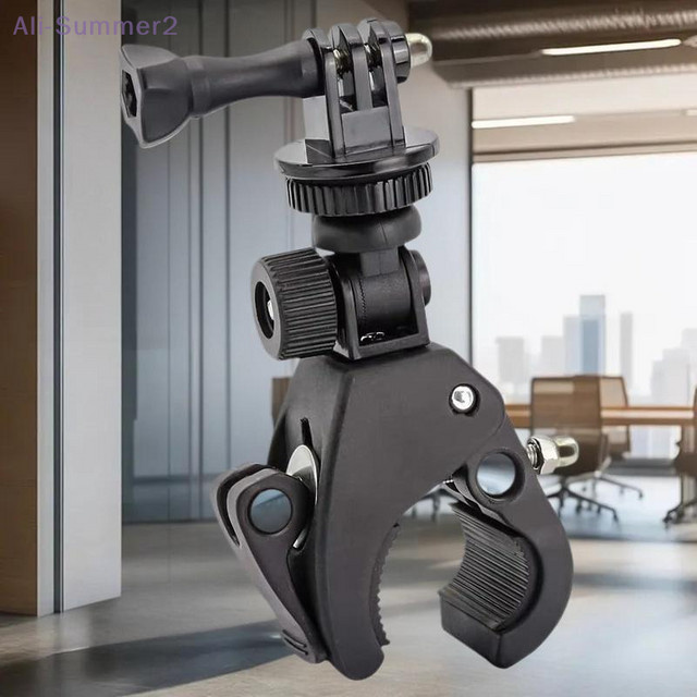 Lenkerhalterung für Fahrrad und Motorrad zur Befestigung von Insta360 und SJCAM Action Kameras, Schwarz - Bild 1