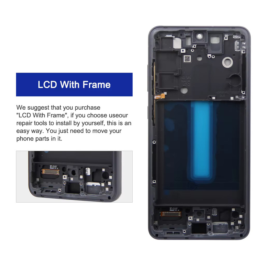 Samsung Galaxy S21 FE LCD Display mit Touchscreen Digitizer Montage Ersatz in Schwarz für G990B und G990U - Bild 5