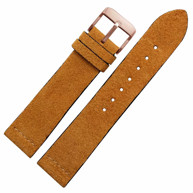 Uhrenarmband Leder, Wildleder, 20mm, Unisex - Bild 4