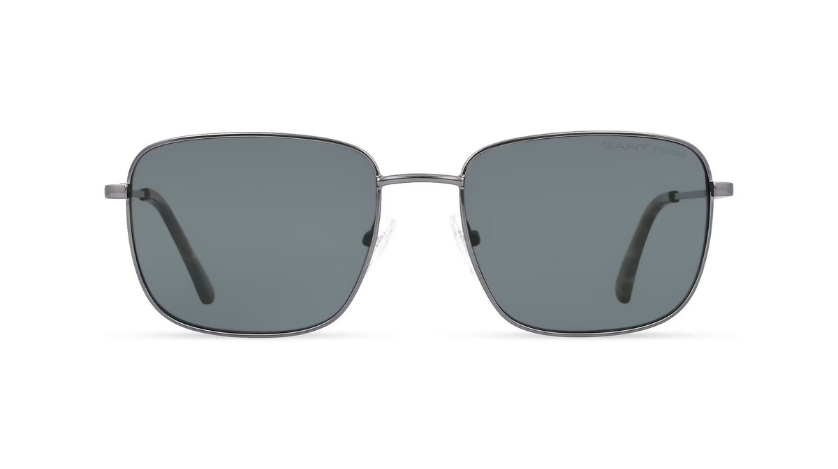 Gant GA7210 Sonnenbrille, Vollrand, Quadratisch, Metall, Grau, Herren - Bild 1