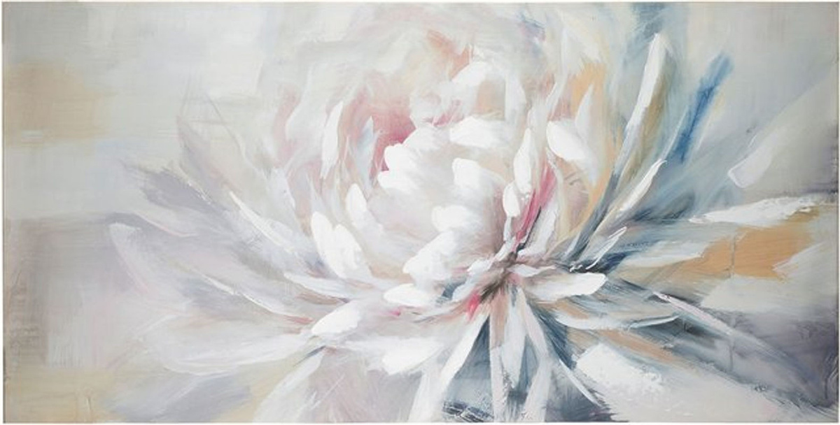 Gilde Leinwand Magnolie Floral in Weiß, B: 140 cm, H: 70 cm - Bild 1