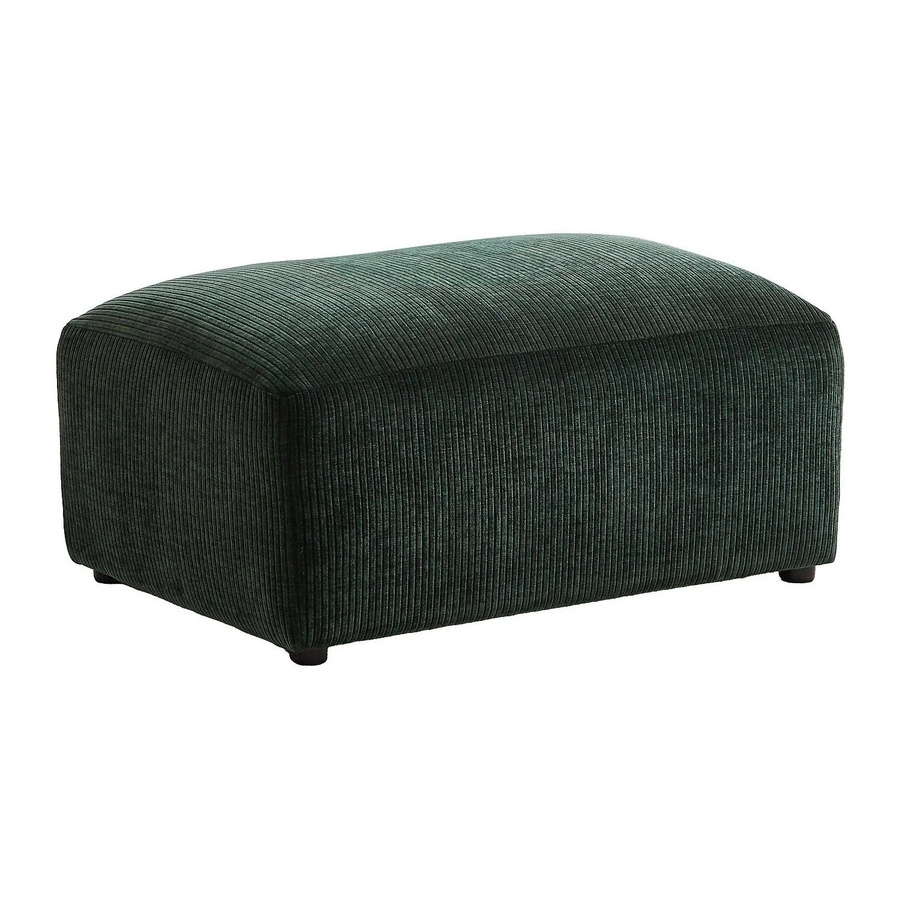 Vente-unique Sitzhocker Tirono in Tannengrün mit Cord-Bezug, Höhe: 99 cm - Bild 2