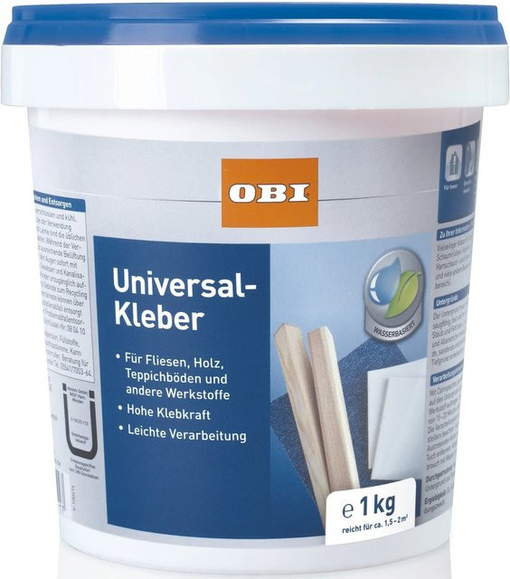 OBI Universal-Kleber Dispersion in Weiß, 1 kg - Bild 1