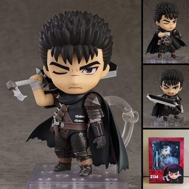 Bandai Berserk Guts Schwarzer Schwertkämpfer, Artikulierte Actionfigur, Einzelfigur - Bild 1