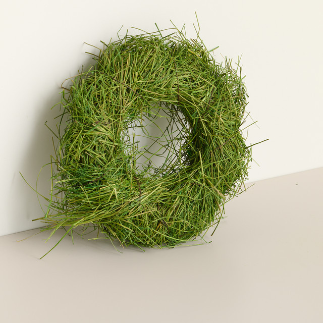 Deko Graskranz Green Living von BLUME2000 in Grün, Durchmesser: 21,0 cm, Breite: 21,0 cm, Tiefe: 6,5 cm - Bild 1