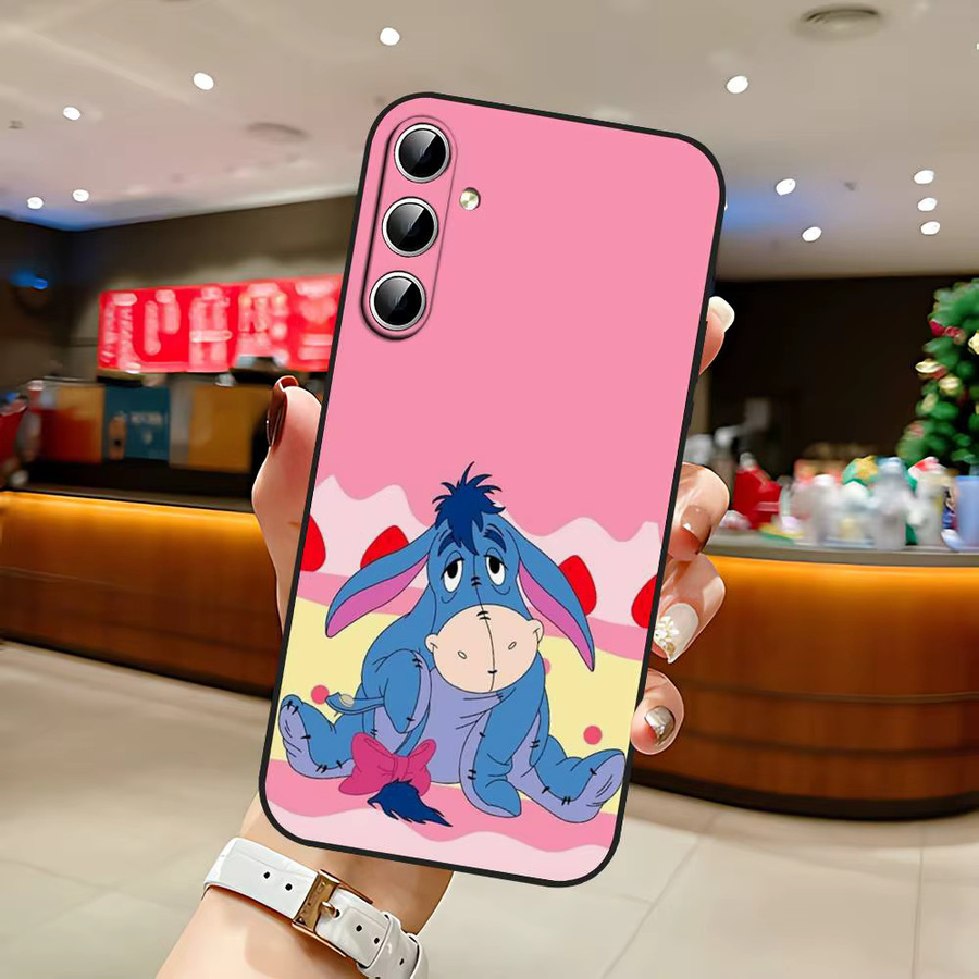 E-Eeyore Donkey Handyhülle Soft Cover für Samsung Galaxy S21 S22 S23 S24 S25 S26 Ultra FE Plus 5G A52S in Pink - Bild 5
