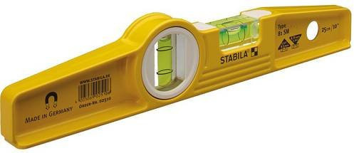 Stabila Wasserwaage Type 81 SM Torpedo aus Aluminium in Gelb, Länge: 25 cm - Bild 1