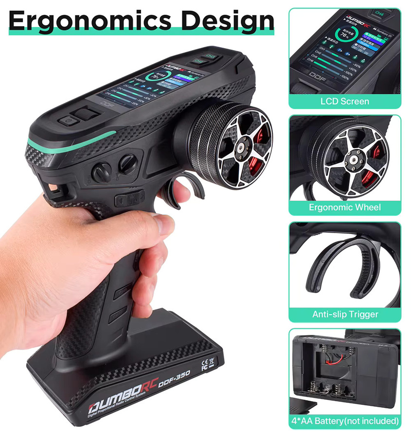 DUMBORC DDF-350 Digital Radio Fernbedienung, Sender mit Empfänger - Bild 4