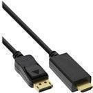 InLine DisplayPort zu HDMI Konverter Kabel 4K/60Hz Schwarz, Länge: 1 m - Bild 1