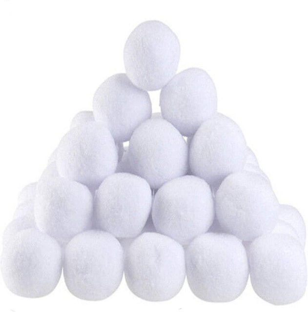 Wosawe Outdoor Sports Künstliche Schneebälle für Schneeballschlacht, 50-teiliges Set, weiß - Bild 1