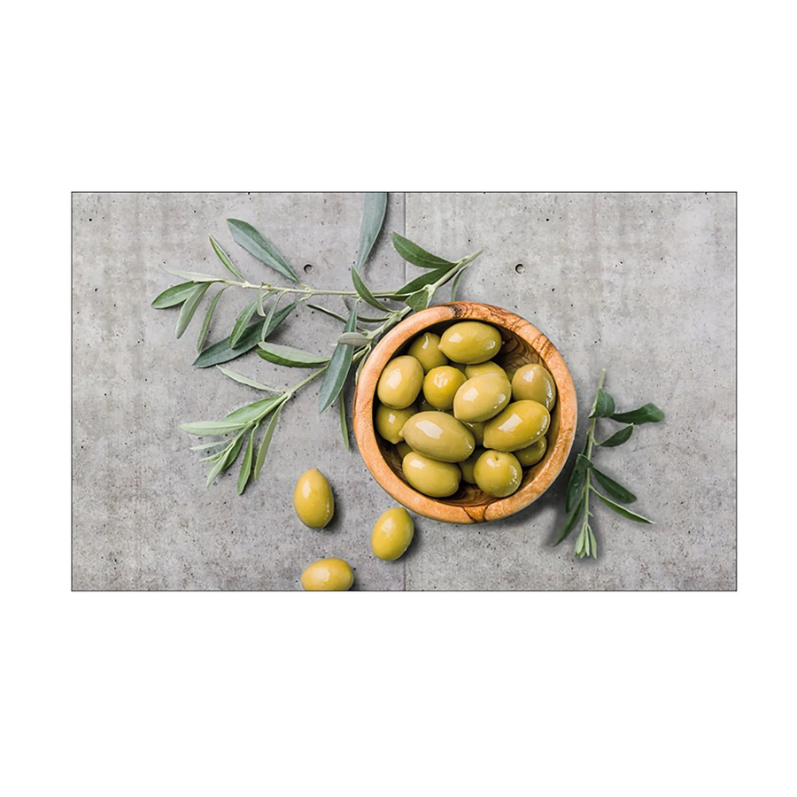 MySpotti Küchenrückwand Profix Cucina Olive concrete in Steinoptik Grau-Grün B: 100 cm, H: 60 cm - Bild 1