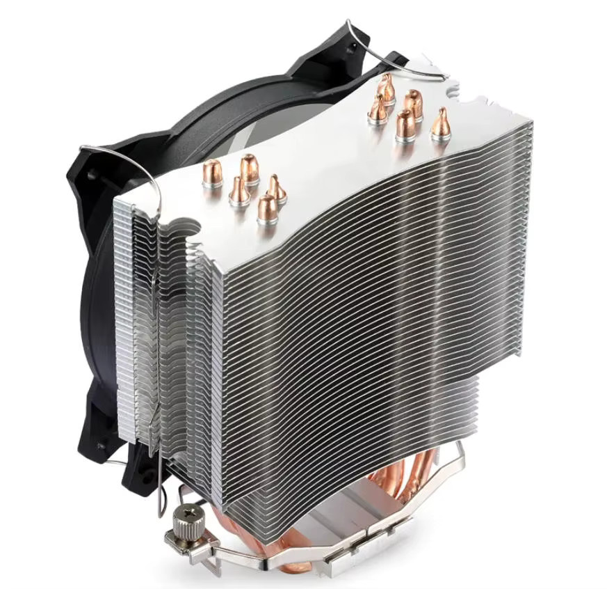 Shyrrik CPU-Kühler mit 130W TDP, 5 Heatpipes und 4-Pin PWM für Intel LGA 2011 X79 X99 E5 115X sowie AM3 AM4 - Bild 3