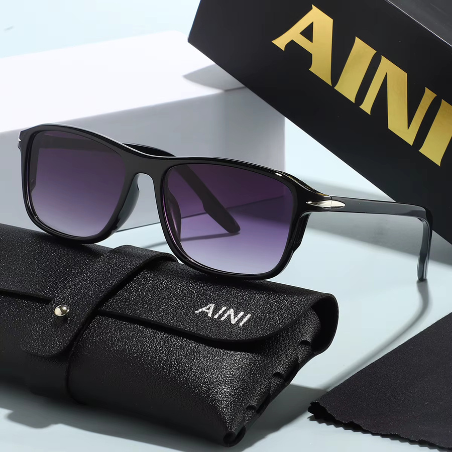 AINII Sonnenbrille, Vollrand, Schwarz, Kunststoff - Bild 2