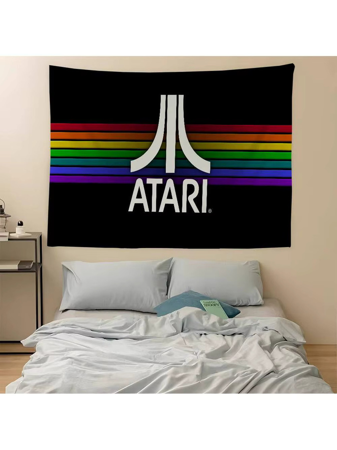 Potdemiel Atari Wandteppich mit geometrischem Retro-Design in Multicolour - Bild 6