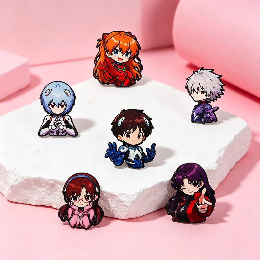 Bandai Anime Q-Version Charakter-Anstecknadel-Set, 6-teiliges Set - Bild 3