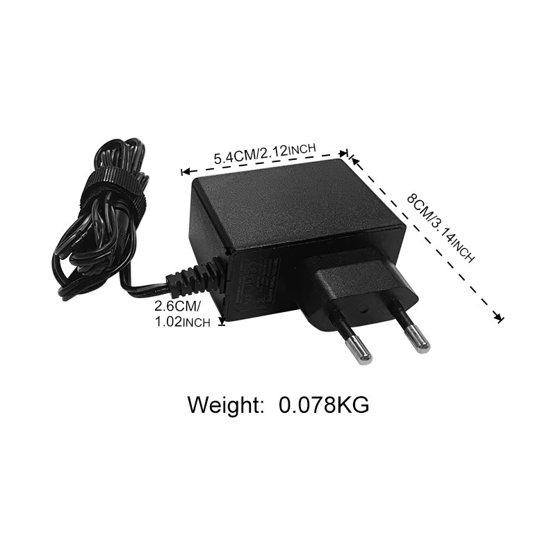 Schwarzes AC-DC-Schaltnetzteil mit EU-Stecker, 12V 1,5A 18W Ladegerät für LED-Streifen und CCTV-Überwachungskameras - Bild 2