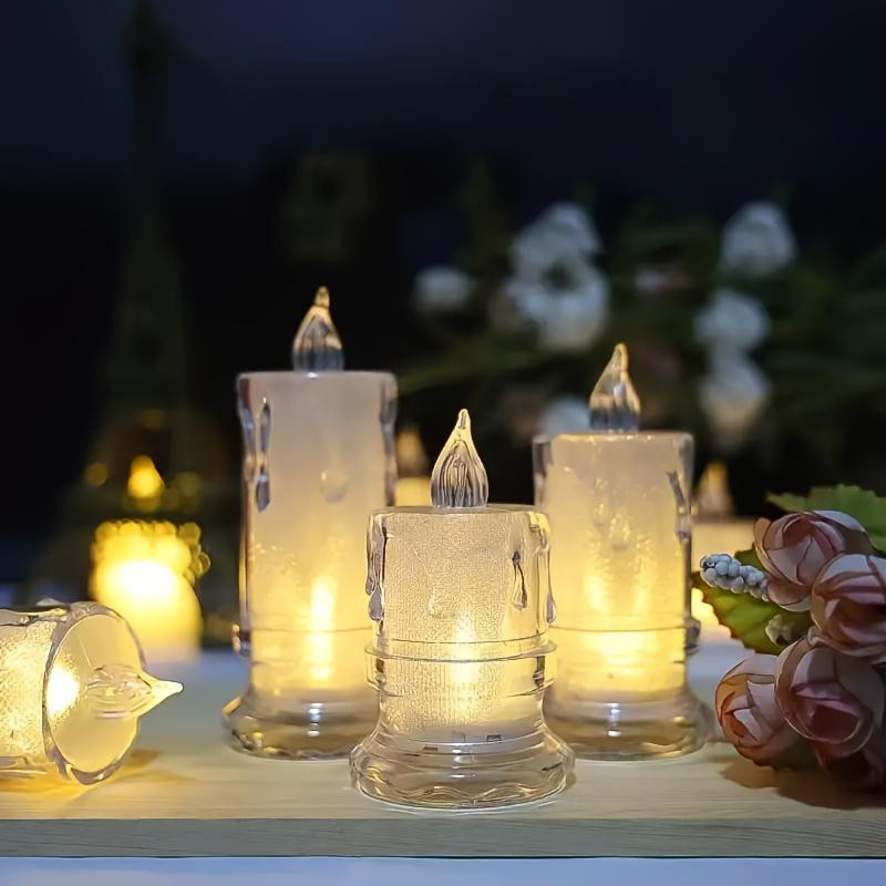 Keep Health Care LED-Säulenkerze flammenlos aus Kunststoff für Weihnachten und Abendessen - Bild 5