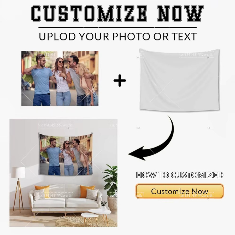 Individueller Wandteppich als personalisierter Wandbehang für dein Schlafzimmer-Dekor - Bild 4