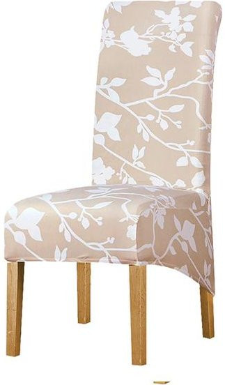 Leorate Stretch Esszimmerstuhl Bezug mit modernem Print für hohe Rückenlehnen, XL Größe, Waschbar - Bild 1