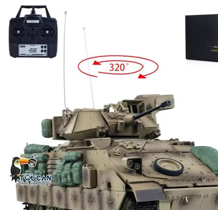 Tongde RC Kampfpanzer M2A2 Bradley, ferngesteuertes Modell, 1:16 - Bild 5