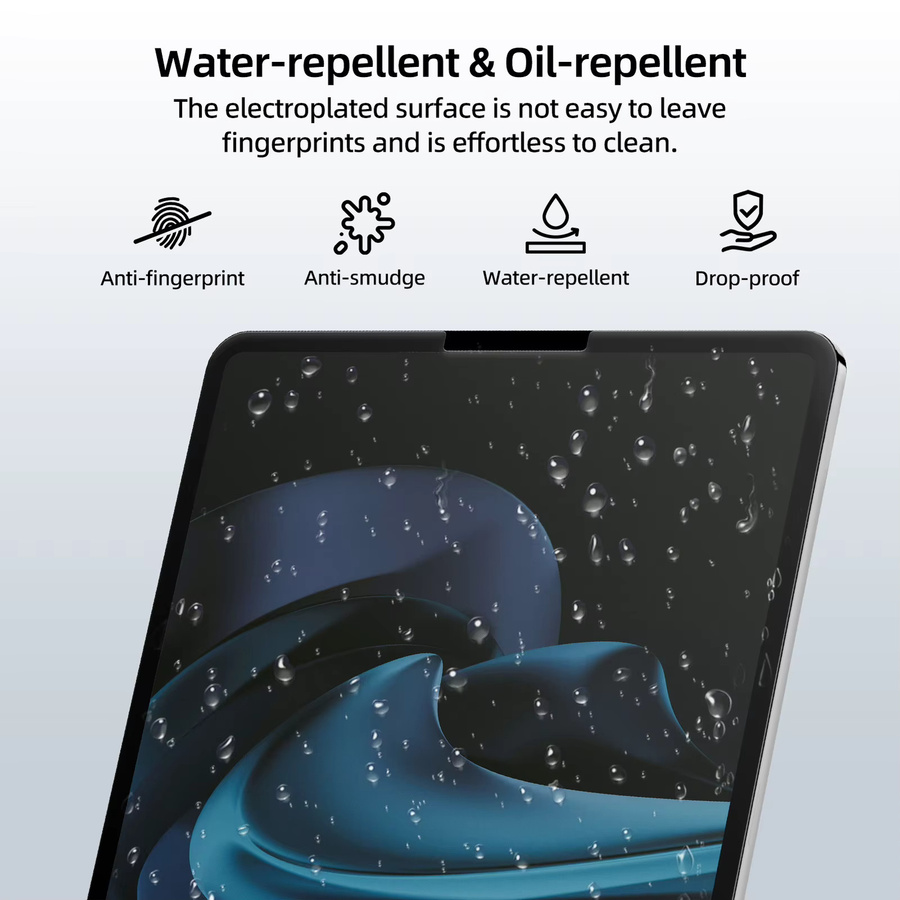 GOOJODOQ Displayschutzfolie aus gehärtetem Glas für iPad 10, iPad Pro 11 und 13 sowie iPad Air 4/5/6/7, transparent und fingerabdruckresistent - Bild 5