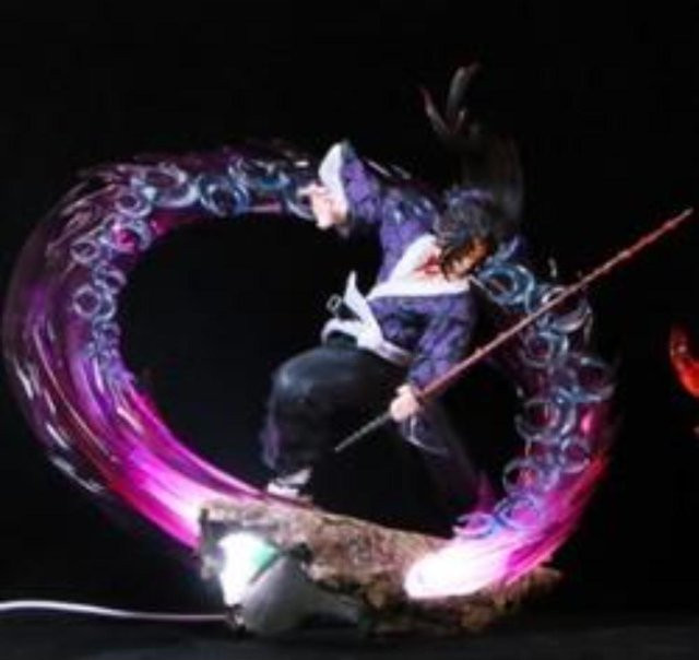 Demon Slayer Anime Figur Kokushibou und Tsugikuni Yoriichi aus PVC, Höhe: 21 cm - Bild 1