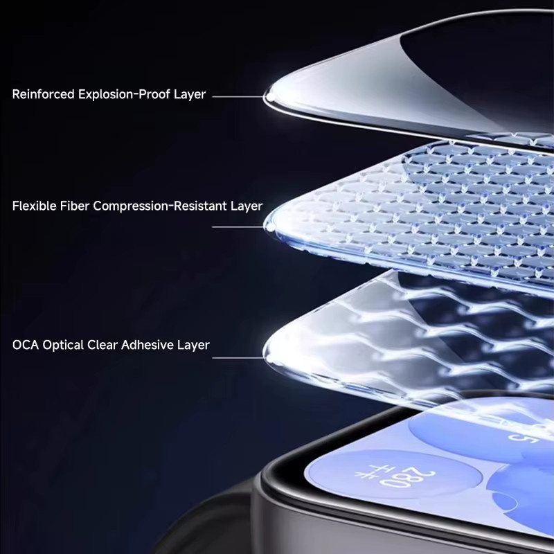 CAOWTAN Displayschutz für Huawei Watch Fit 4/Fit 4 Pro, Silikon, transparent - Bild 5