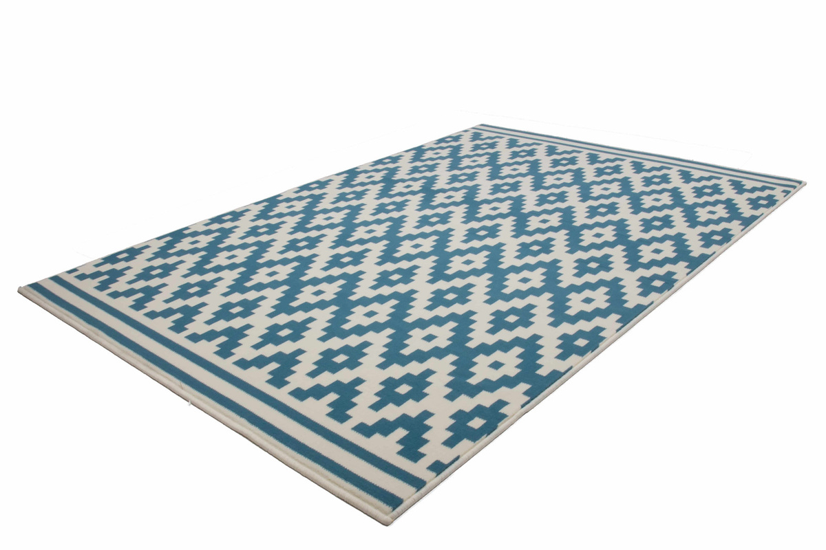 Kayoom Teppich Now! Weiß Türkis B: 290 cm x T: 200 cm - Bild 1