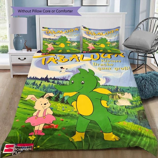 Bettwäsche-Set Tabaluga Der Film mit Kissenbezug, Kinder Bettwäsche aus Polyester, Mehrfarbig, B/H: 155 x 200 cm - Bild 1