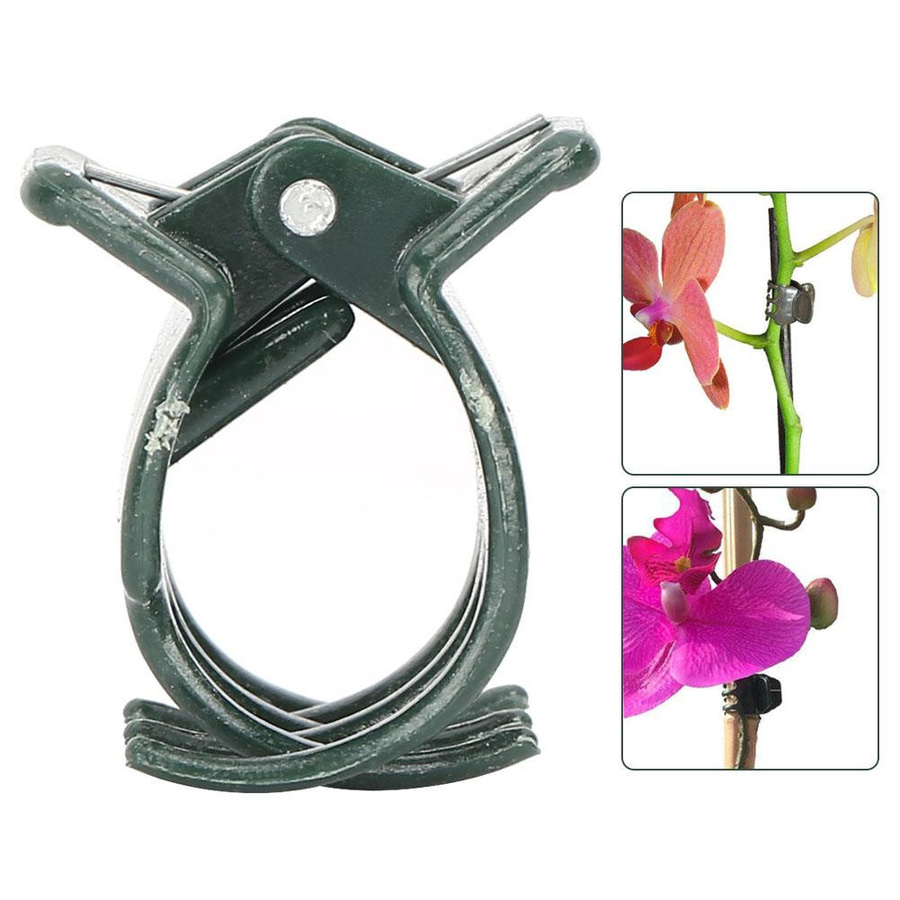 100 Stück mfySpace Gartenpflanzenklammern aus Kunststoff zur Befestigung von Orchideenblütenstielen und Pflanzenstützen - Bild 4