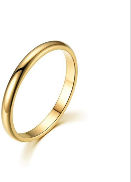Ring Edelstahl, Gold, Glatt, Unisex - Bild 1