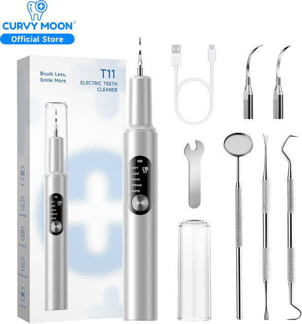 CURVY MOON Ultraschall-Zahnsteinentferner, silver, Unisex - Bild 1