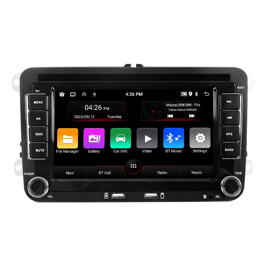 MEKEDE Android 15 Autoradio mit Navigation und Carplay für Volkswagen Passat B6 B7 Golf 5 6 Polo Jetta sowie Skoda in Schwarz - Bild 5