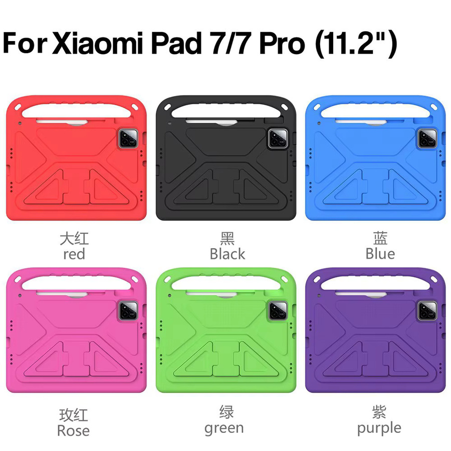 Xiaomi Pad 7 und Pad 7 Pro Kinder Schutzhülle aus EVA in Rot für 11,2 Zoll 2024 - Bild 2