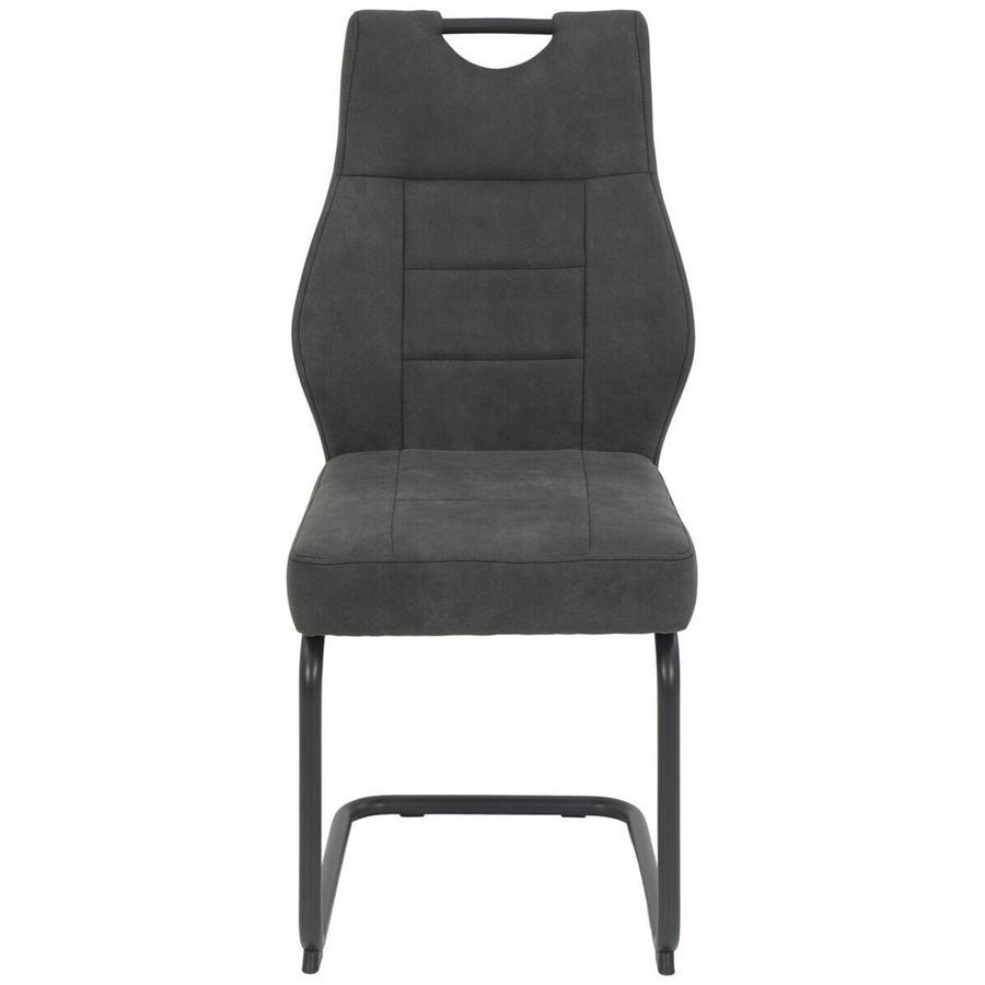 Hela Essgruppe modern in Eiche und Anthrazit mit Tisch und 5 Stühlen, B/H/T: 140 x 76 x 90 cm - Bild 2