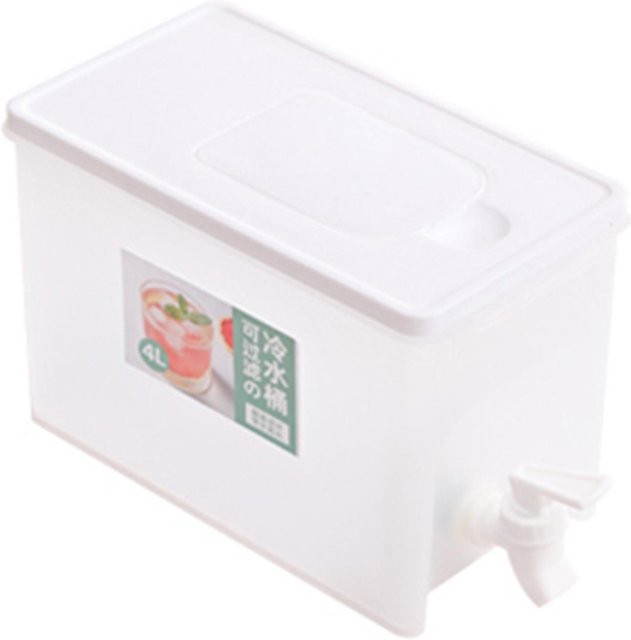 Saftfass Your Warm Home für Kaltgetränke mit Wasserhahn, 4 l, weiß - Bild 1