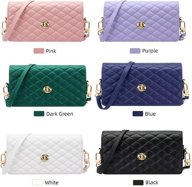 Luxuriöse Lanyard-Tasche mit Geldbörse und Handyhülle für Samsung Galaxy Z Fold 7, 6, 5, 4, 3 in Weiß oder Blau - Bild 1