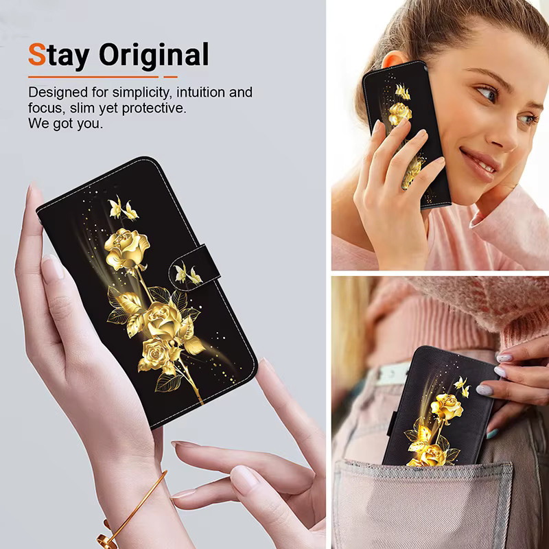 Magnetische Cartoon Stand Flip Wallet Case Buchhülle für Samsung Galaxy A26 A25 A24 A23 A22 A17 A16 A15 A14 A13 A12 4G 5G - Bild 3