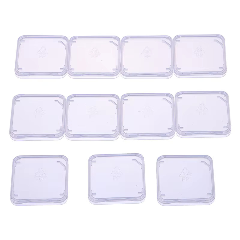 JETTING SD-Speicherkarte Aufbewahrungsboxen aus transparentem Kunststoff, 10er Set - Bild 2