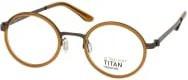 Mister Spex Collection Kite 1420 Brille, Vollrand, Rund, Unisex, Braun - Bild 1